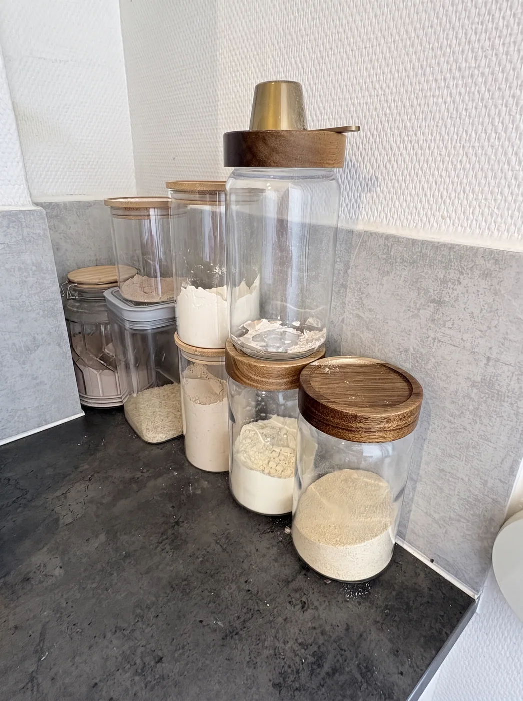 Lot de bocaux de conservation en verre