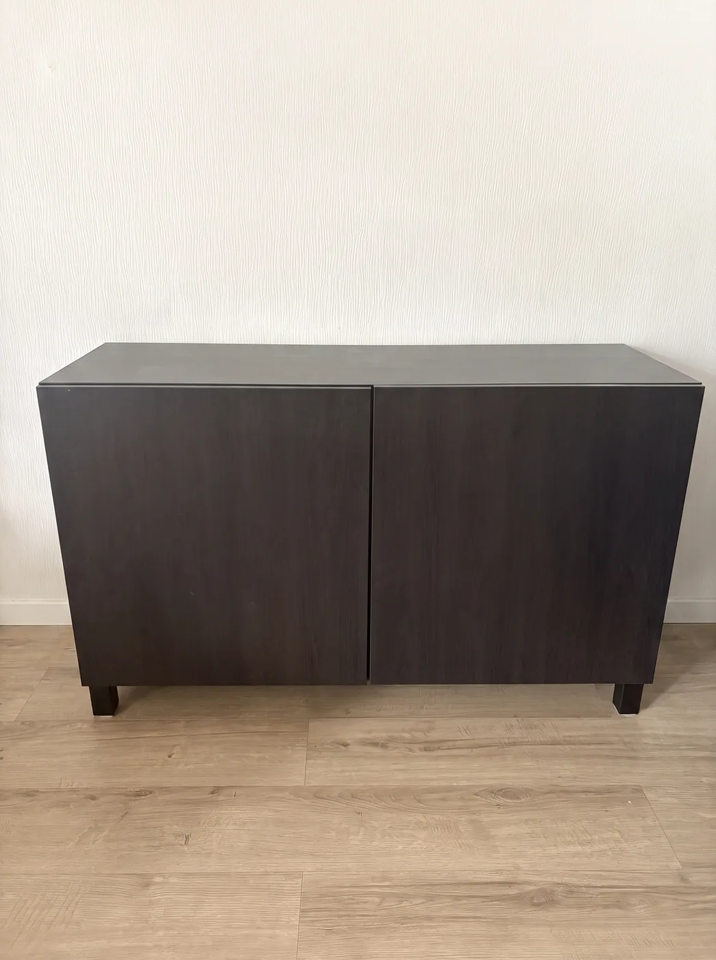 Buffet bas noir 2 portes